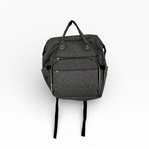 Lovevook Gray Backpack Hinge Top Laptop Pouch Top Zipper; Charger; Office School